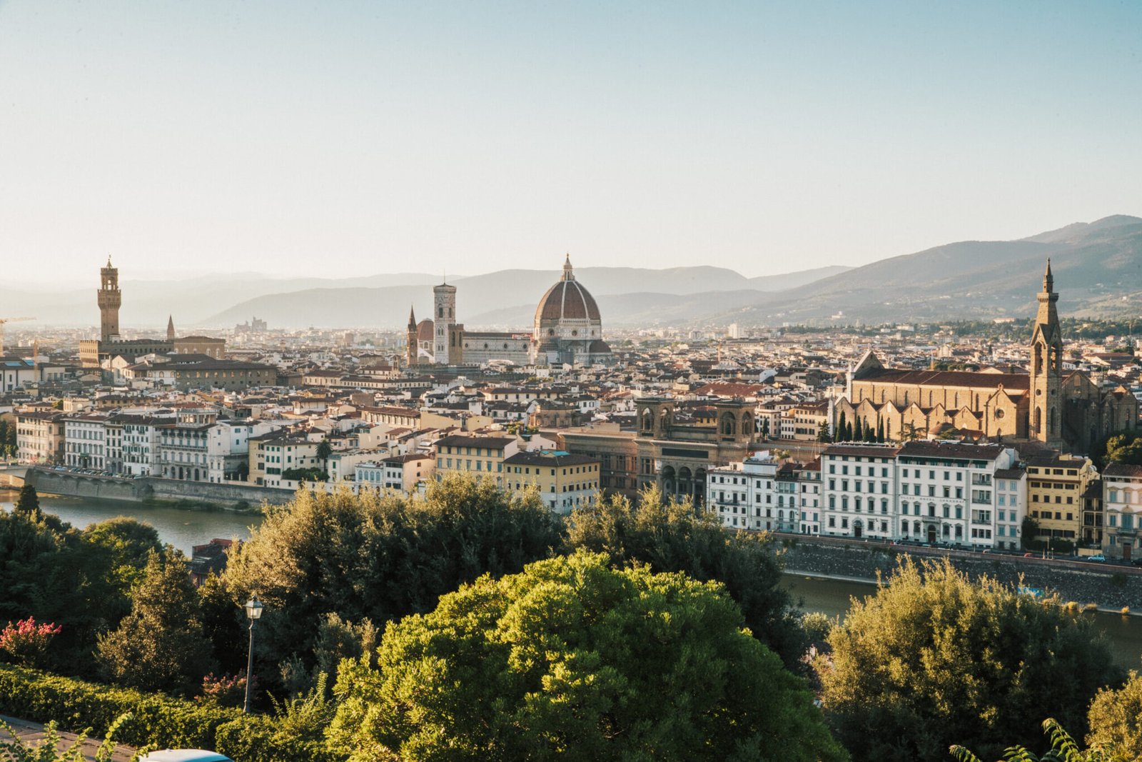 A stunning cityscape of Florence on a sunny , Italy
